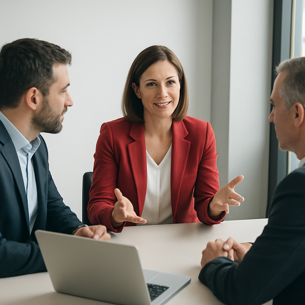 Sessione di coaching esecutivo con team dirigente